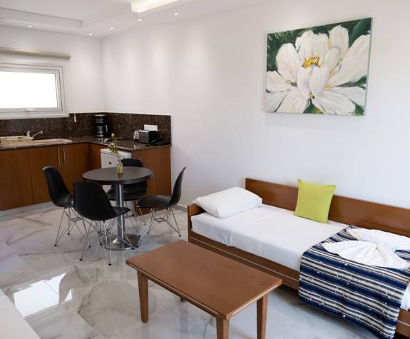Loutsiana Hotel Deluxe One Bedroom Apt living room